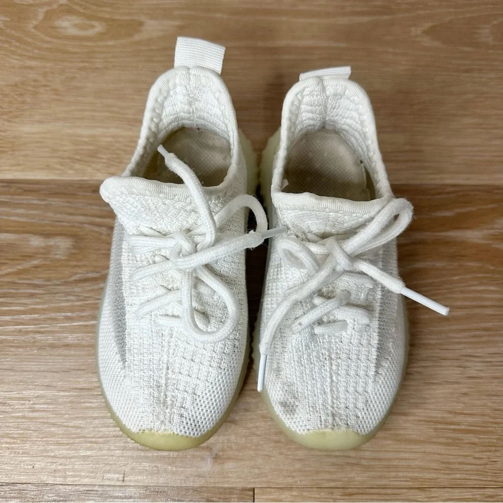 Kids Toddler Unisex Athleisure White Sneakers, Size 7